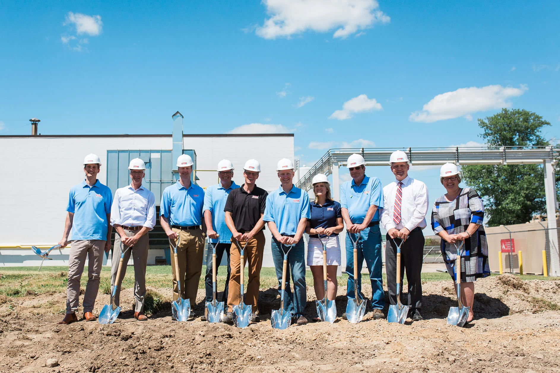 Groundbreaking at tesa Plant Sparta In 2016 construction work started to expand the manufacturing facility.