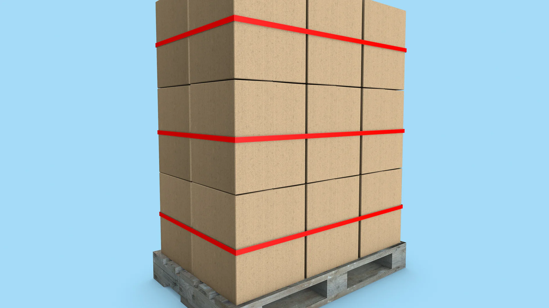 Food safe palletizing tapes for food carton boxes.