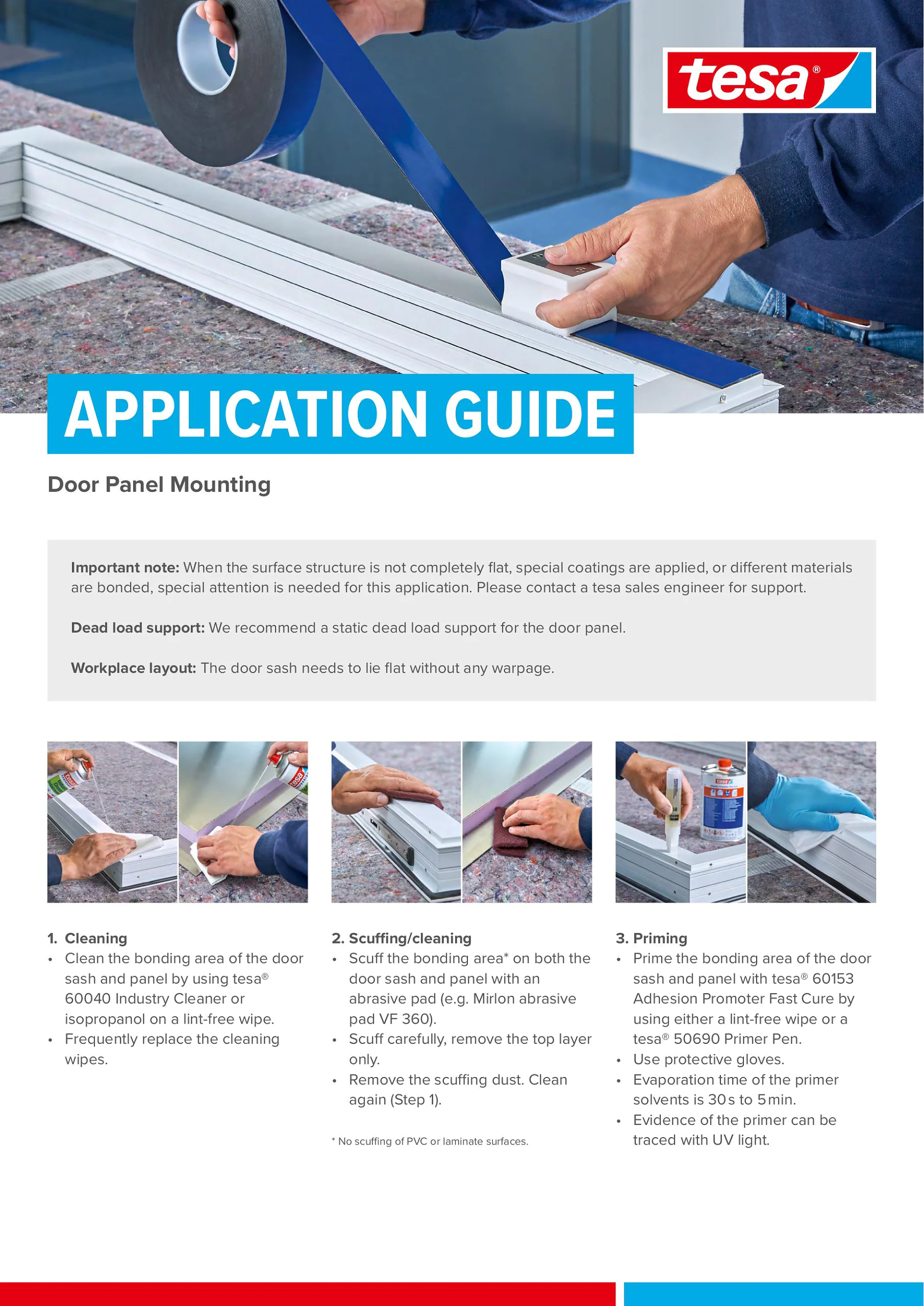 tesa® Guide for Door Panel Mounting