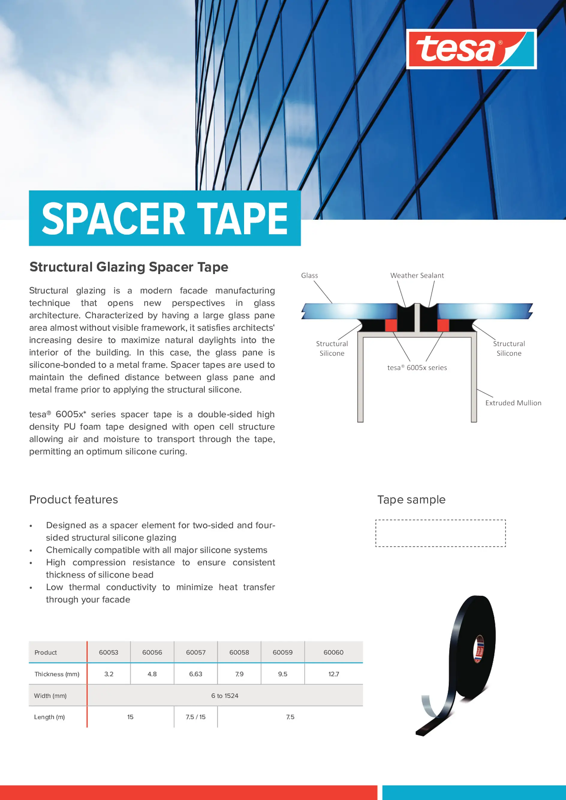 Tape solutions for architectural needs.