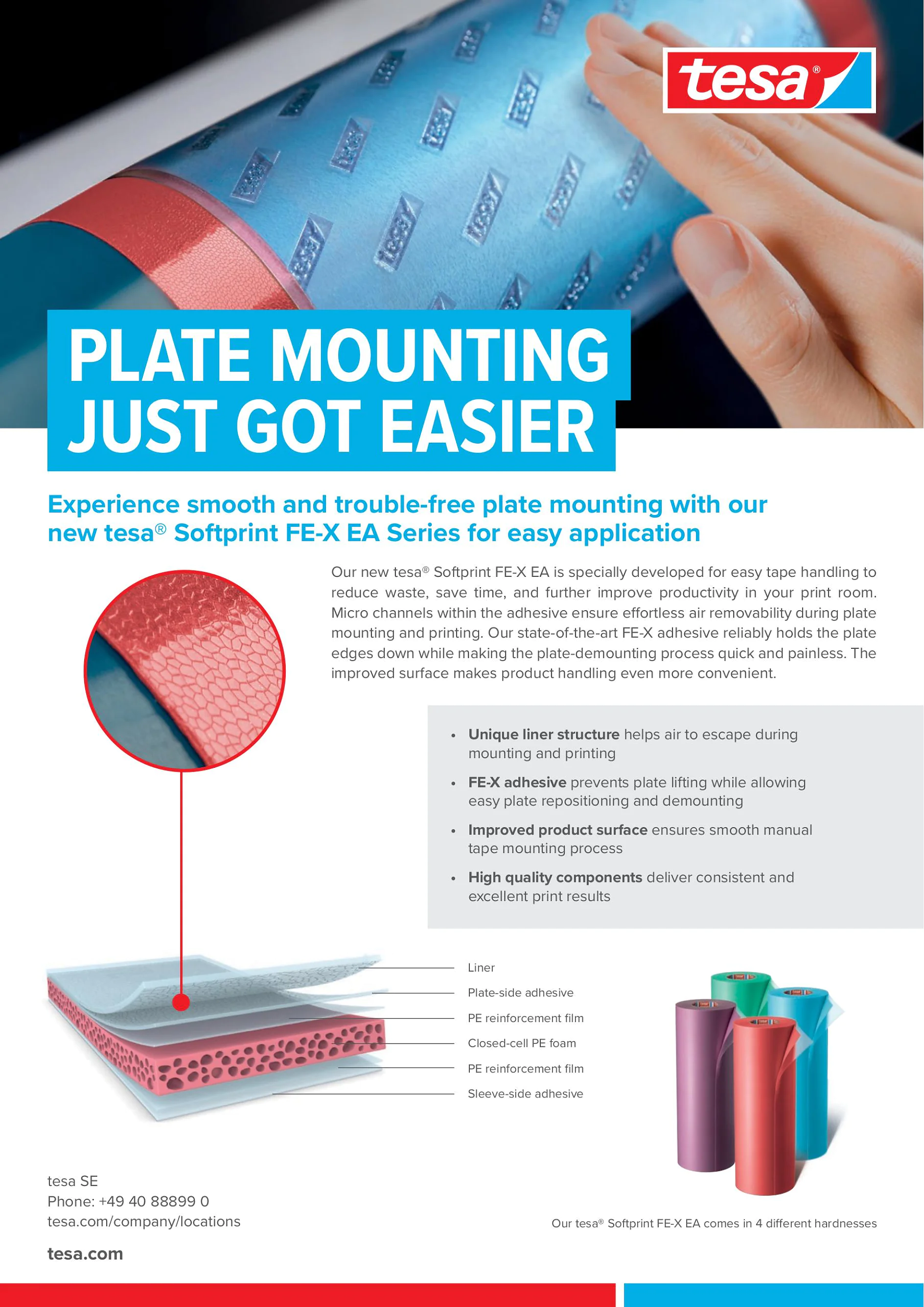 tesa(R) SOFTPRINT FE-X EA Flyer