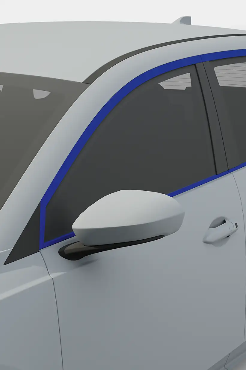 tesa automotive mounting tape for window frame