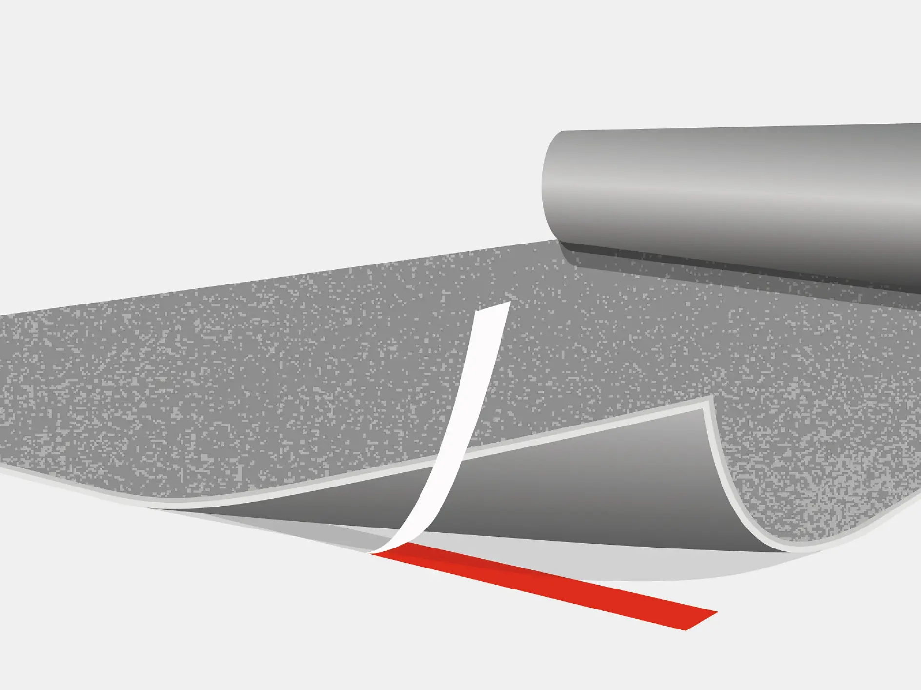 tesa adhesive tape being peeled off from a gray surface against a light blue background (This text has been generated by AI)