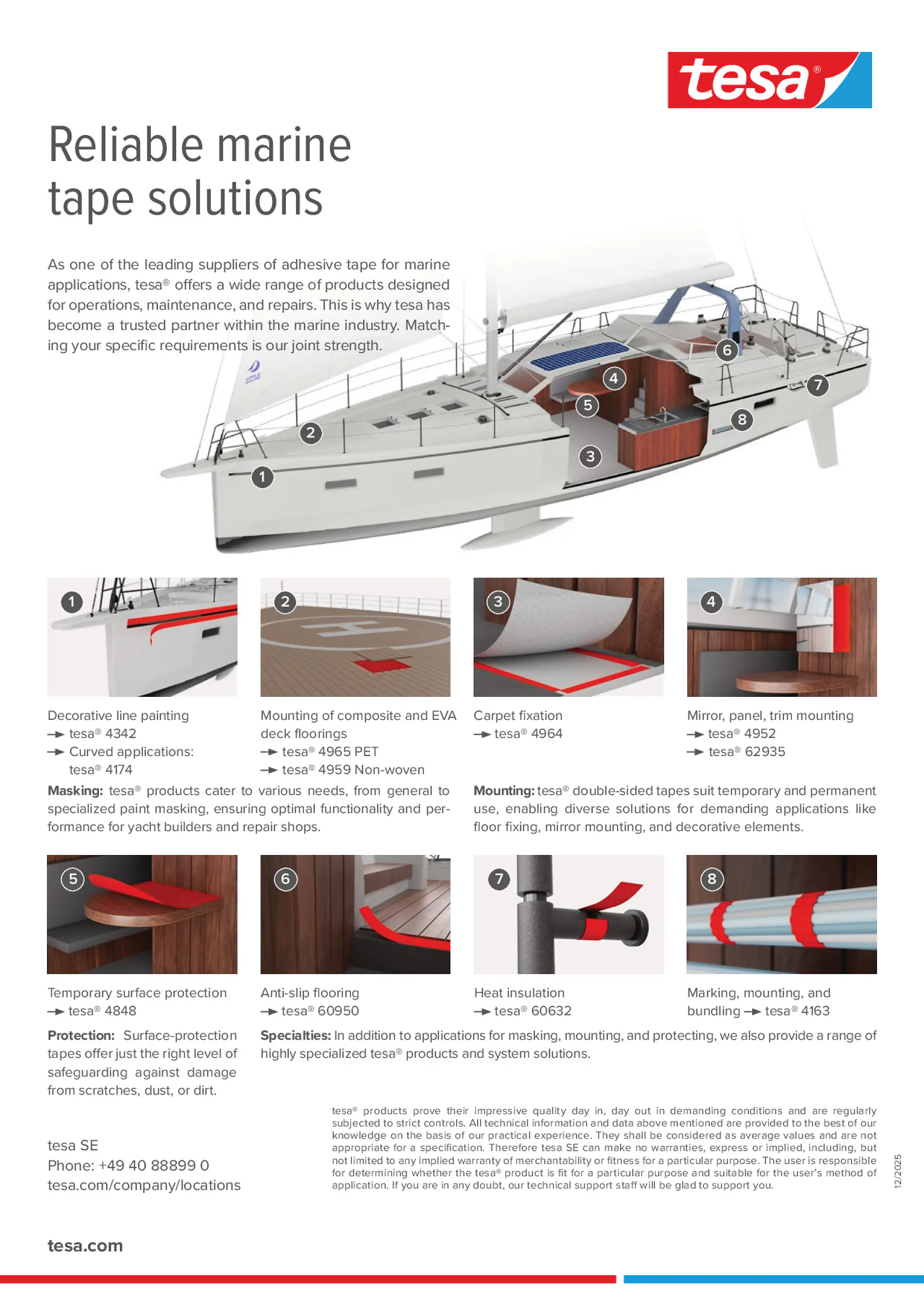 Marine tape solutions flyer (This text has been generated by AI)