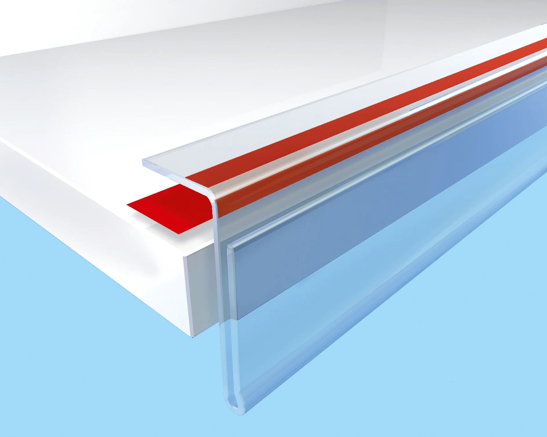 Shelf edge strips