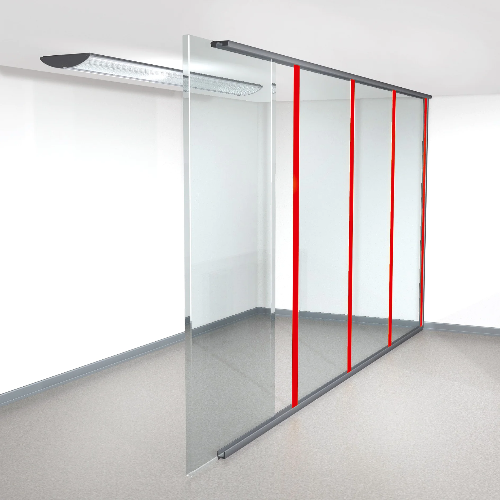 Tape solutions for I-profiles for office partitions