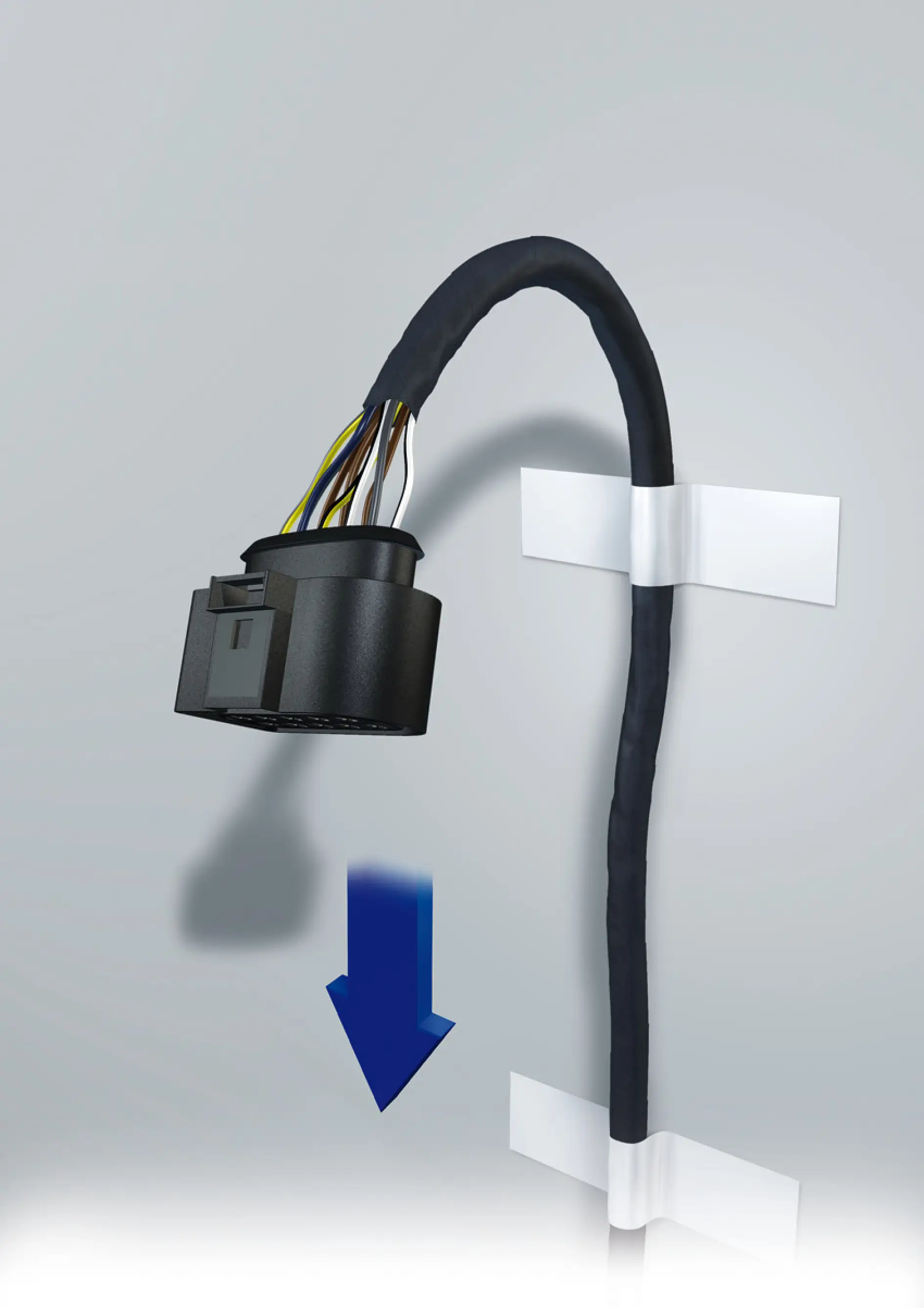 Secure hold with tesa® Cable Mounting Tapes.