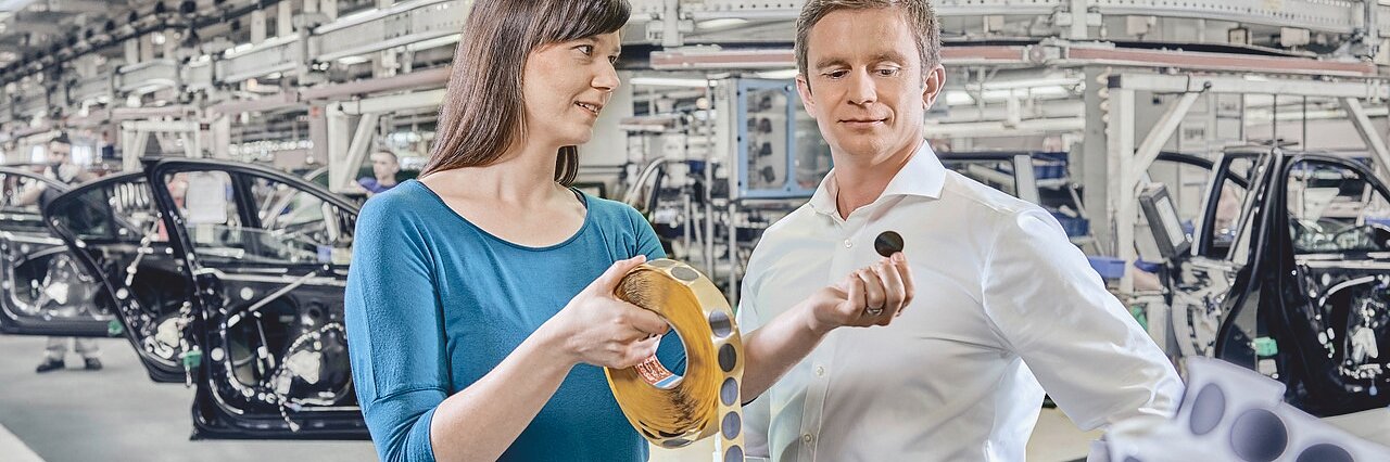 Hole covering application offered by tesa tape for your efficiency in your automotive manufacturing line