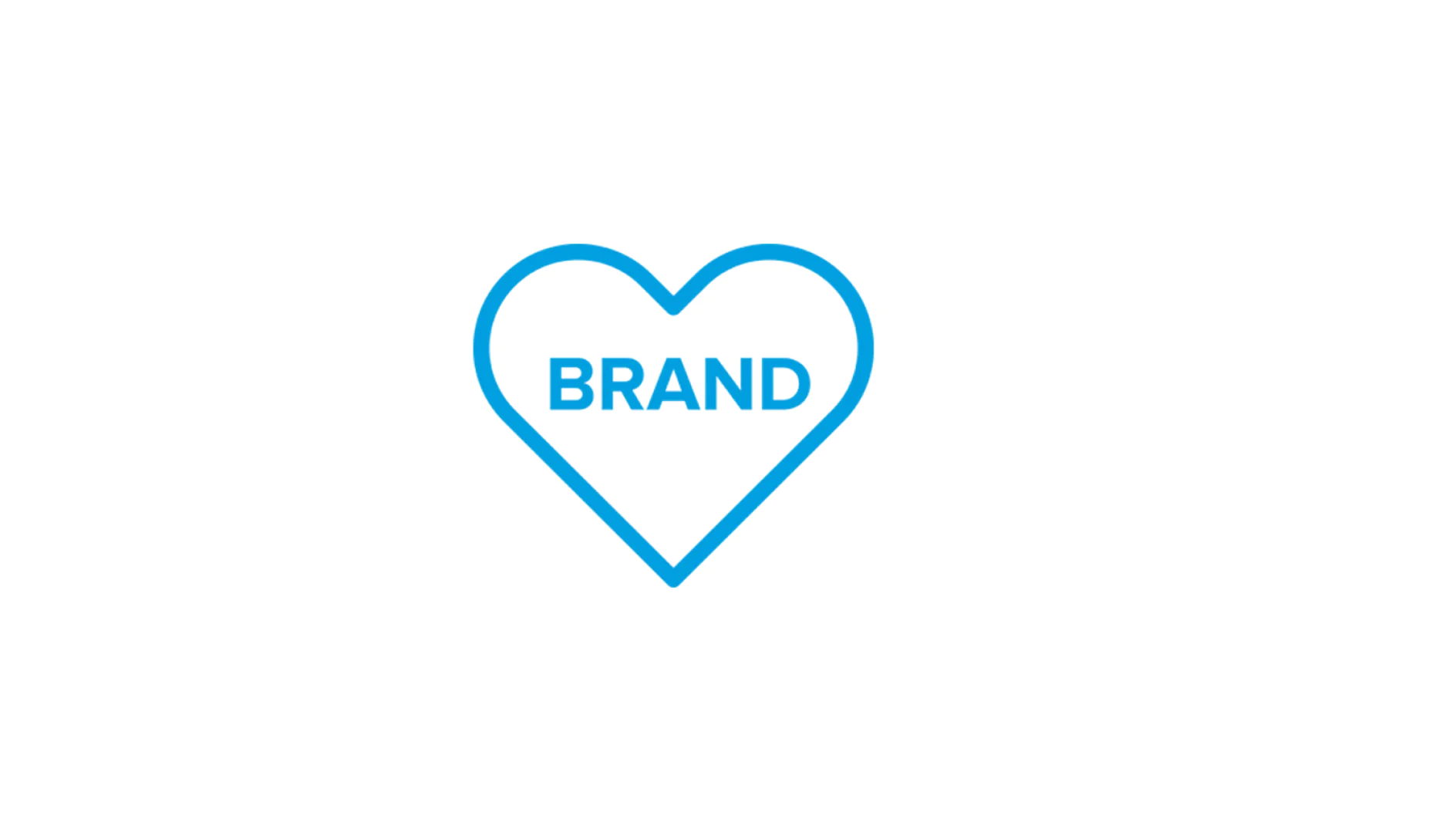Heart-shaped icon with the word 'BRAND' inside, representing trust built through over a century of expertise in high-quality tapes and adhesives