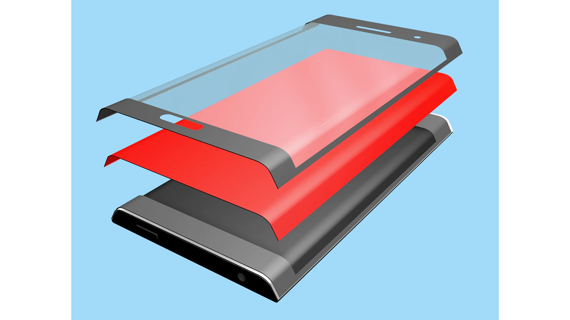 tesa-electronics-curved-display-lamination-illustration