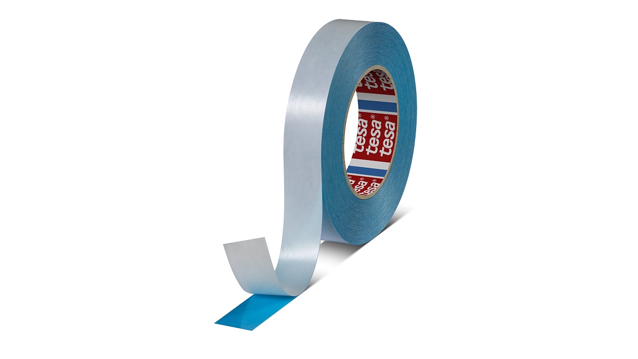 tesa 51917 repulpable double sided splicing tape blue 519170001700