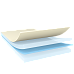 tesa double sided tackified acrylic adhesive with pet film backing transparent