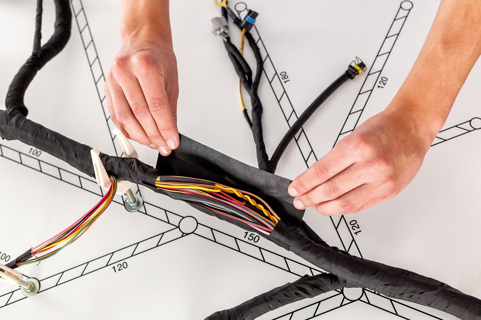 Wire Harnessing tapes for Bundling and Protection tesa