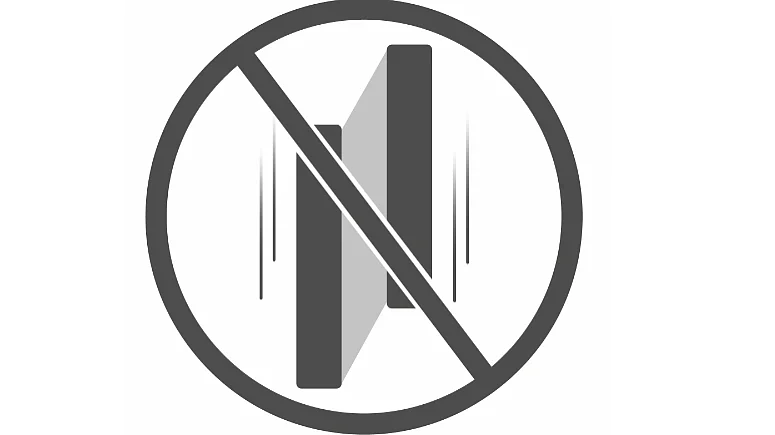tesa-shifting-icon-3 A circular sign features a vertical black rectangle and its shadow in the center, with two diagonal lines on either side. A red diagonal line crosses over, indicating the prohibition of double parking. There is no mention of tape in this text, so no changes related to tesa tape are necessary. (This text has been generated by AI)