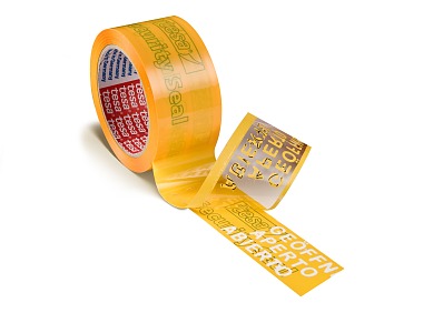 As soon as someone tries to open the packaging and to remove the security labels, tesa SecuritySeal provides a clearly visible indication such as “Opened – Geöffnet – Ouvert – Abierto”.