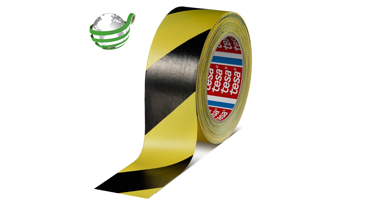 tesa-06660-printed-cloth-tape-tesa-4660-066600001300-black-yellow-pr-with-marker