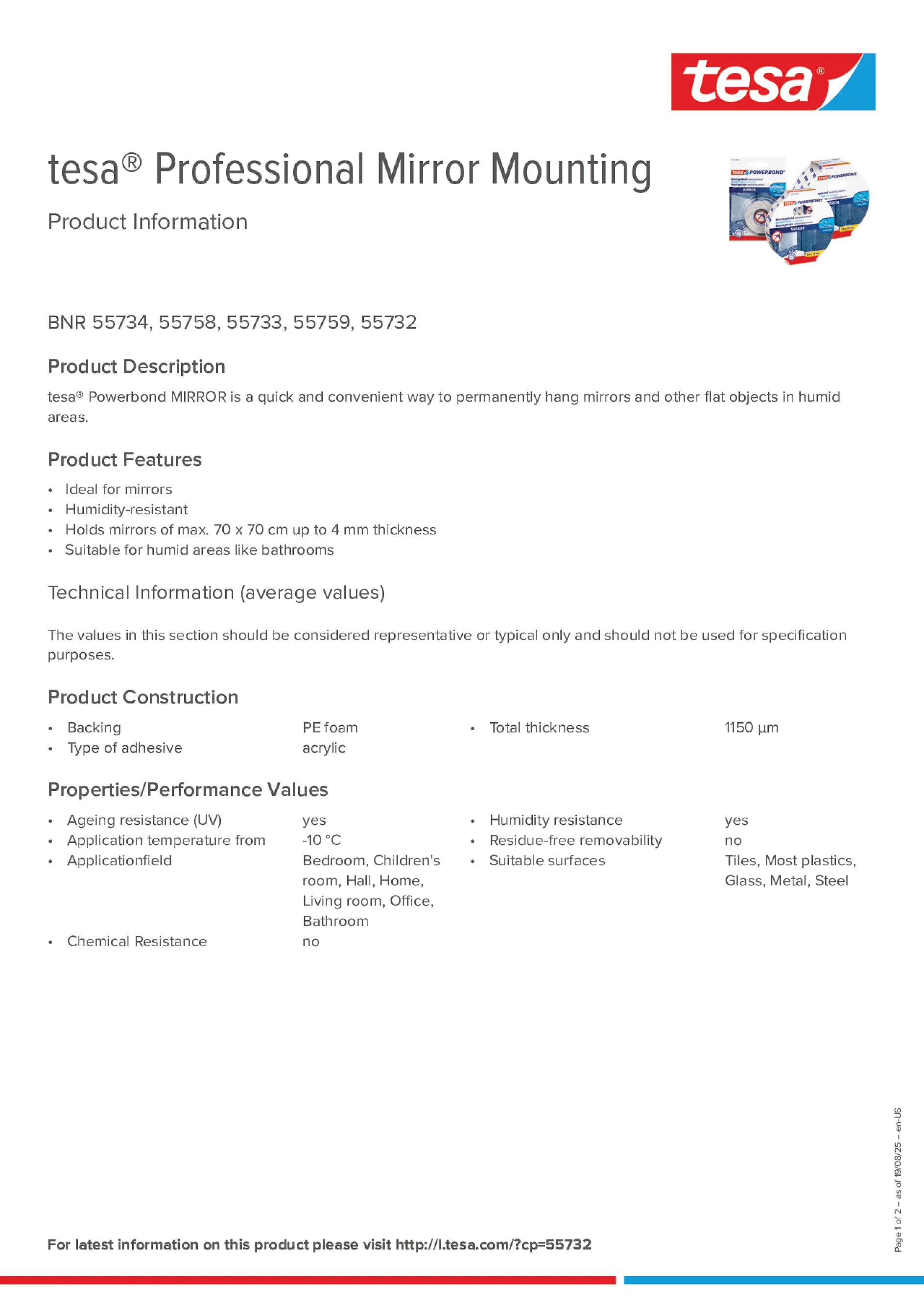 Product information_tesa® Professional 55733_en