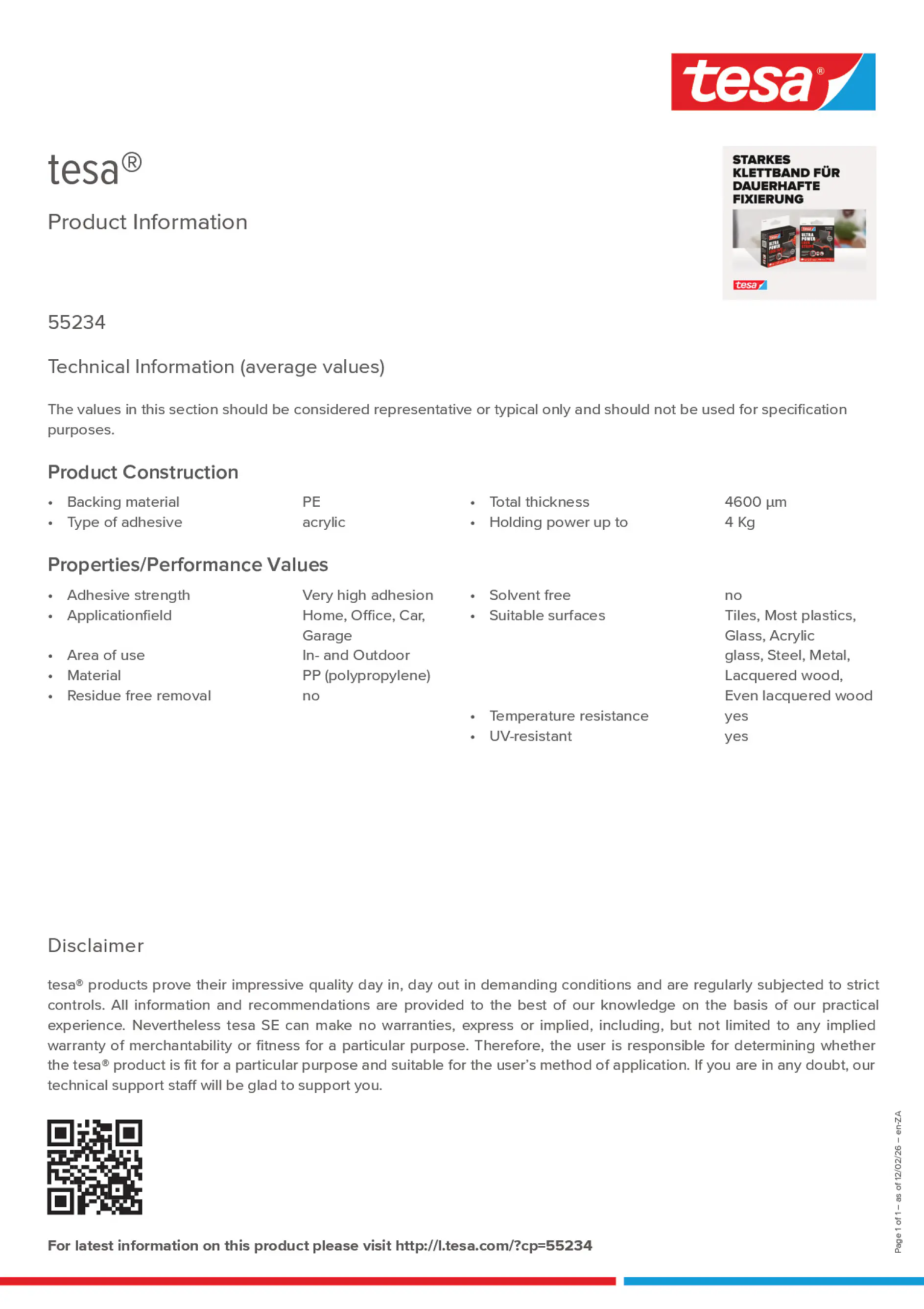 Product information_tesa® 55234_en-ZA