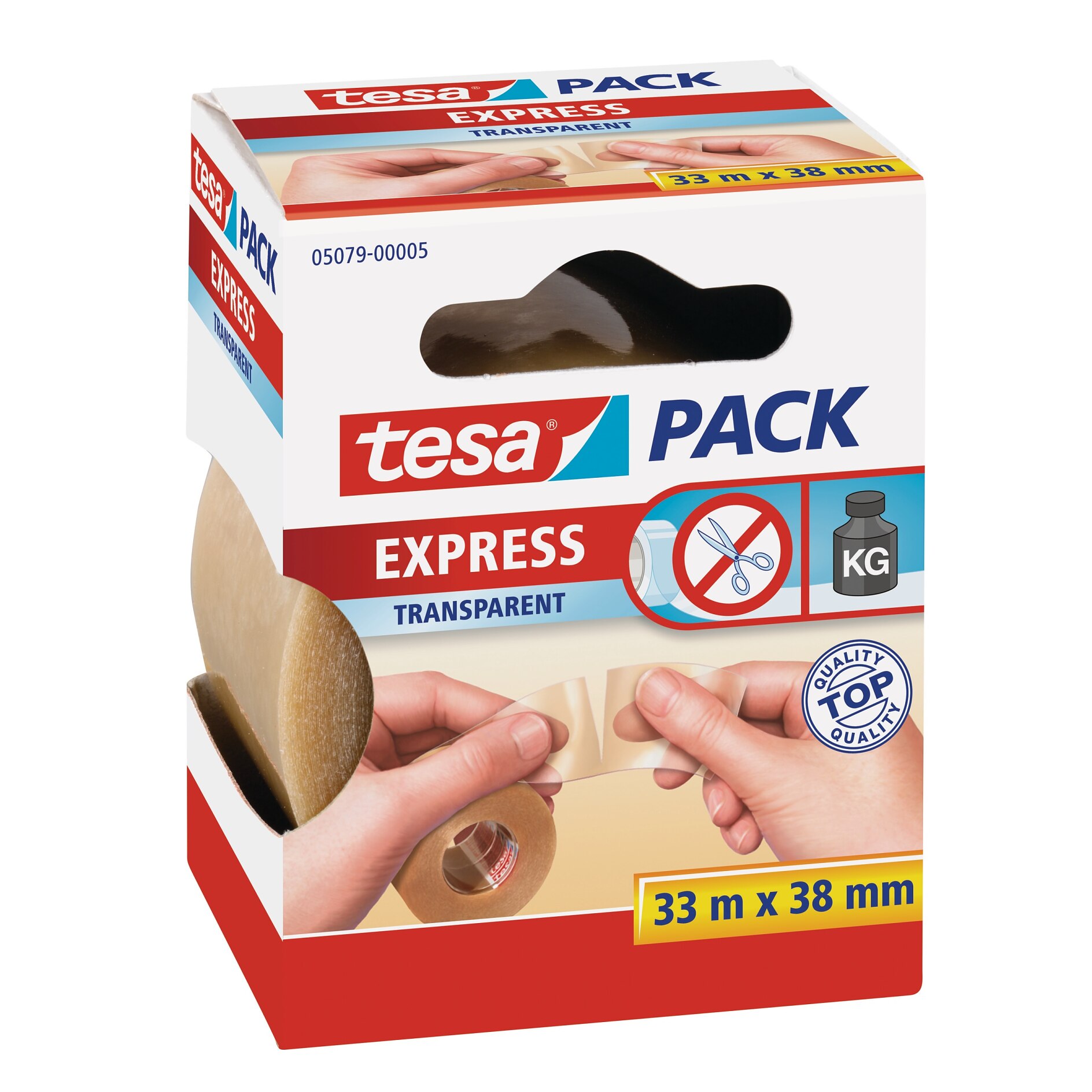Nastro Carta Tesapack Standard - Ecologico E Riciclabile, 25m X 38mm, Marrone