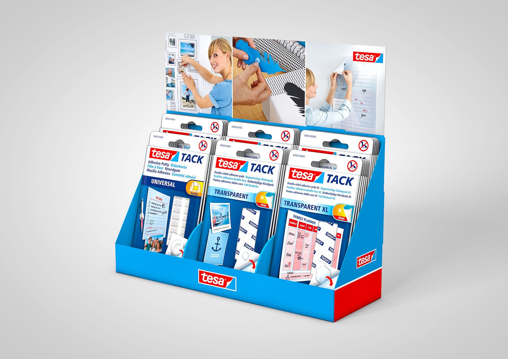 tesa TACK Klebeknete Klebepads 80 Pads