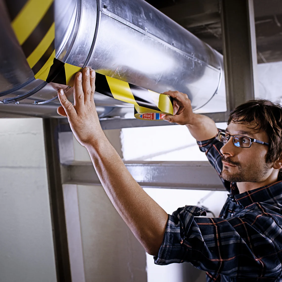 Professional hand tearable, robust marking and warning tapes with high adhesive strength.