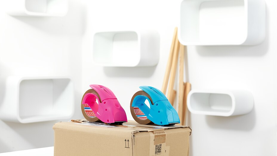 Ergonomically Designed Packaging-Tape Dispenser Handheld packaging dispenser for tesapack packaging tapes