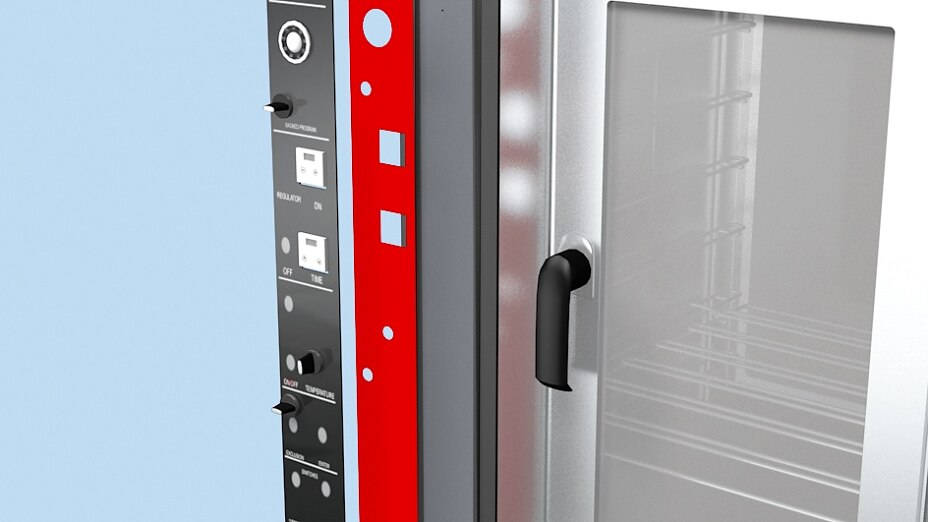 Commercial Appliances - Mounting of Control Panels Control panels are mounted to the appliance with double-sided tape.