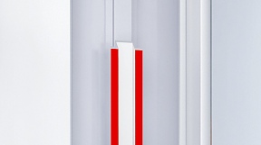 Reinforcement bars are mounted to stainless-steel hoods with foam tape. Mounting of Reinforcement Bars