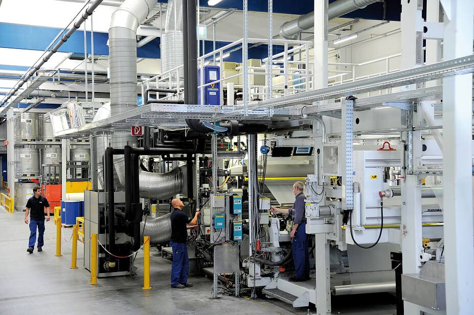 production unit at tesa plant