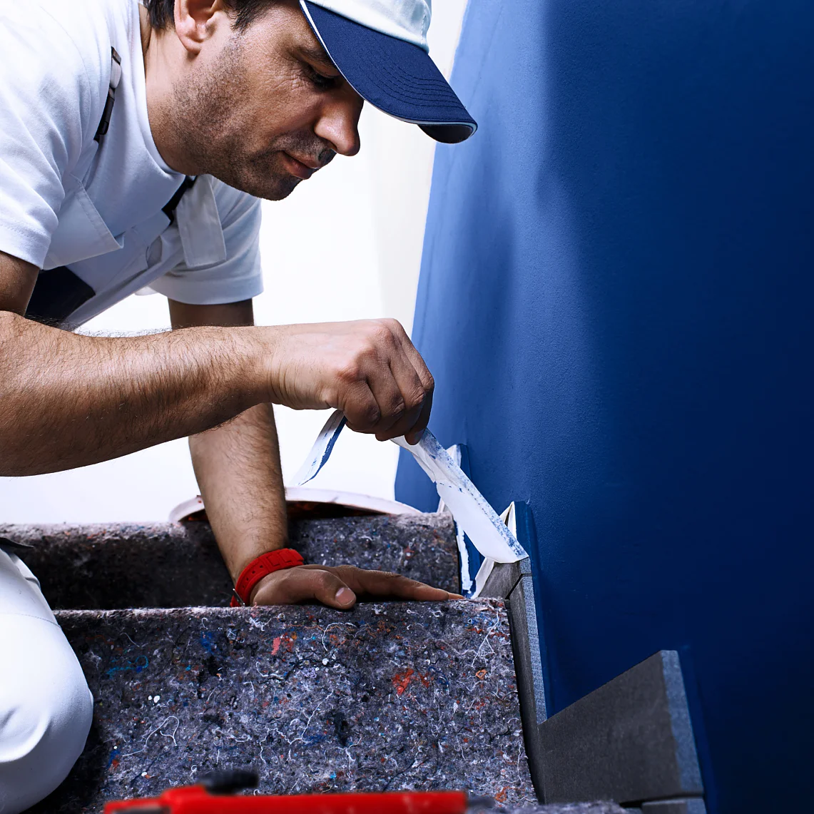Professional masking and surface protection for perfect edges and straight lines.