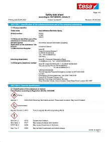 Correction hot sale tape msds