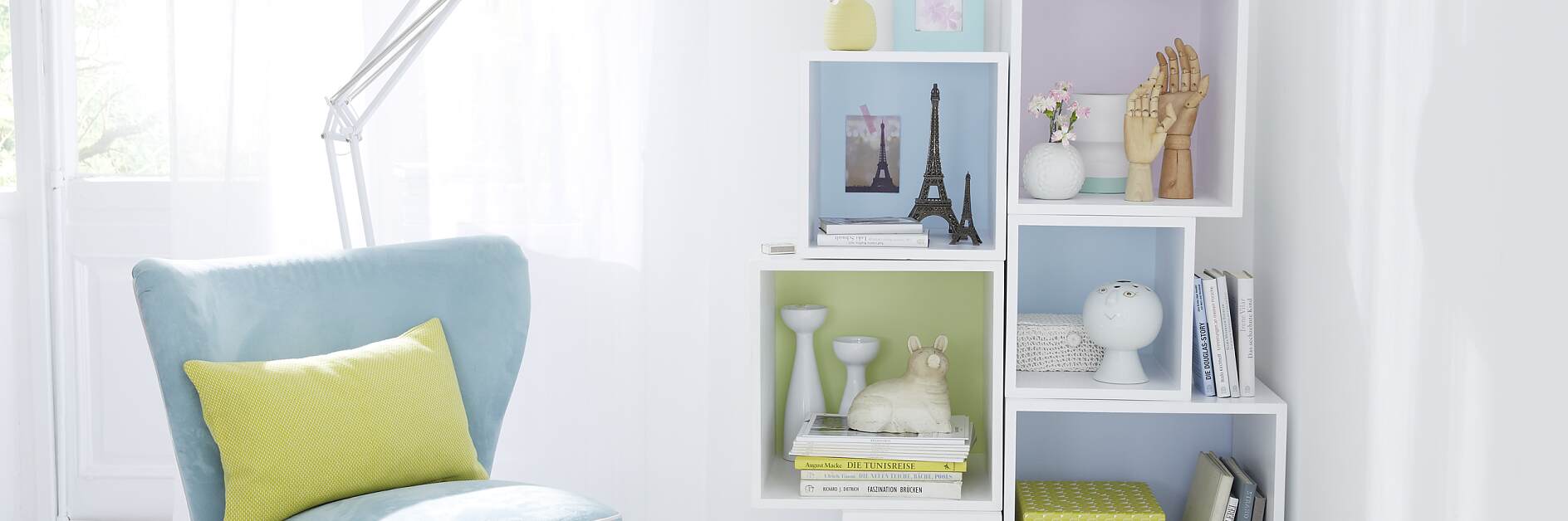 Beautify your shelves with color