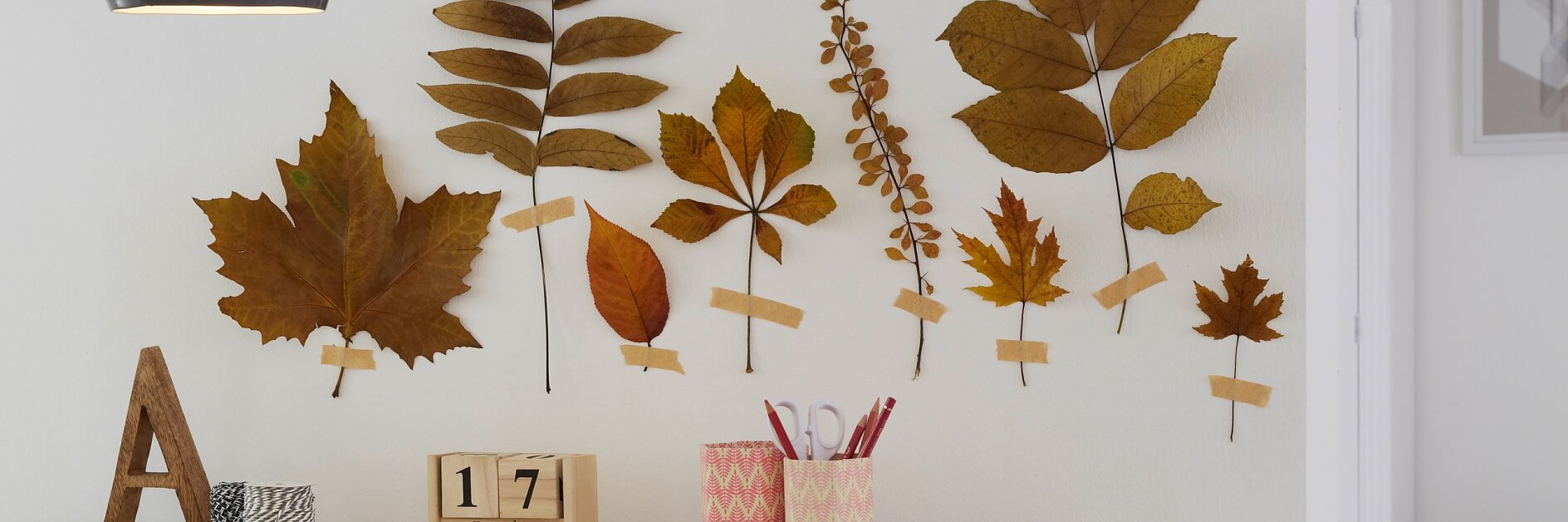Stick leaves directly onto wall and create your own forest!