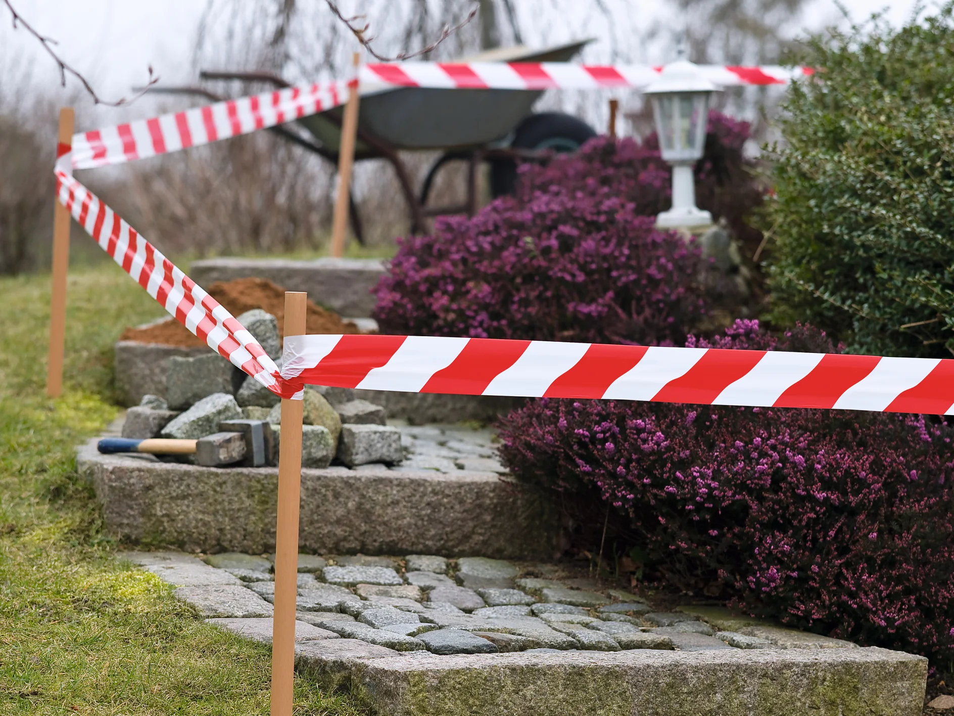 Warn other people about a danger with our marking tapes