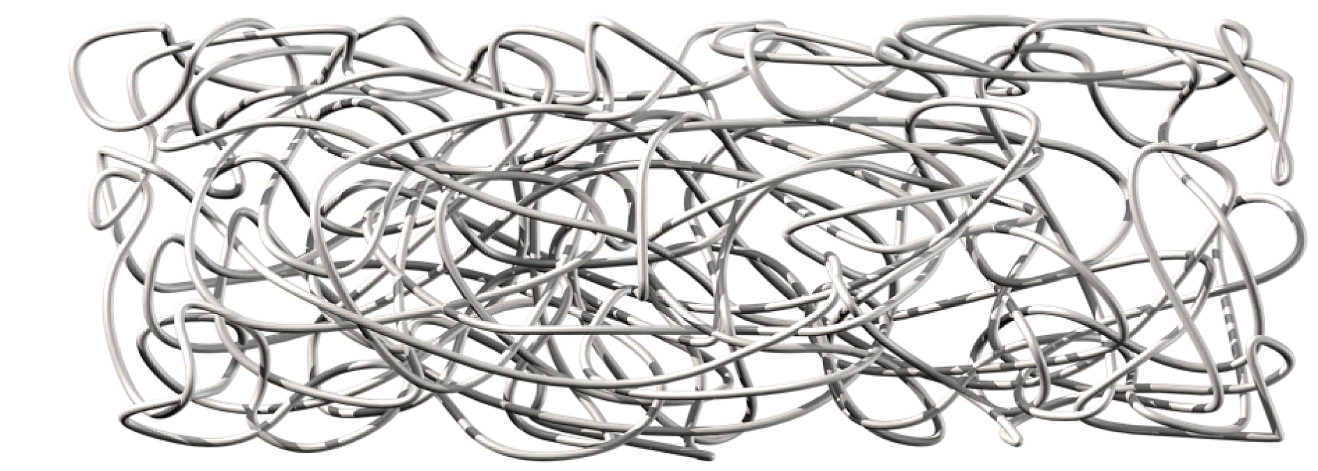 Natural rubber consists of extremely long polymere chains Natural rubber consists of extremely long polymere chains that are entangled, not connected