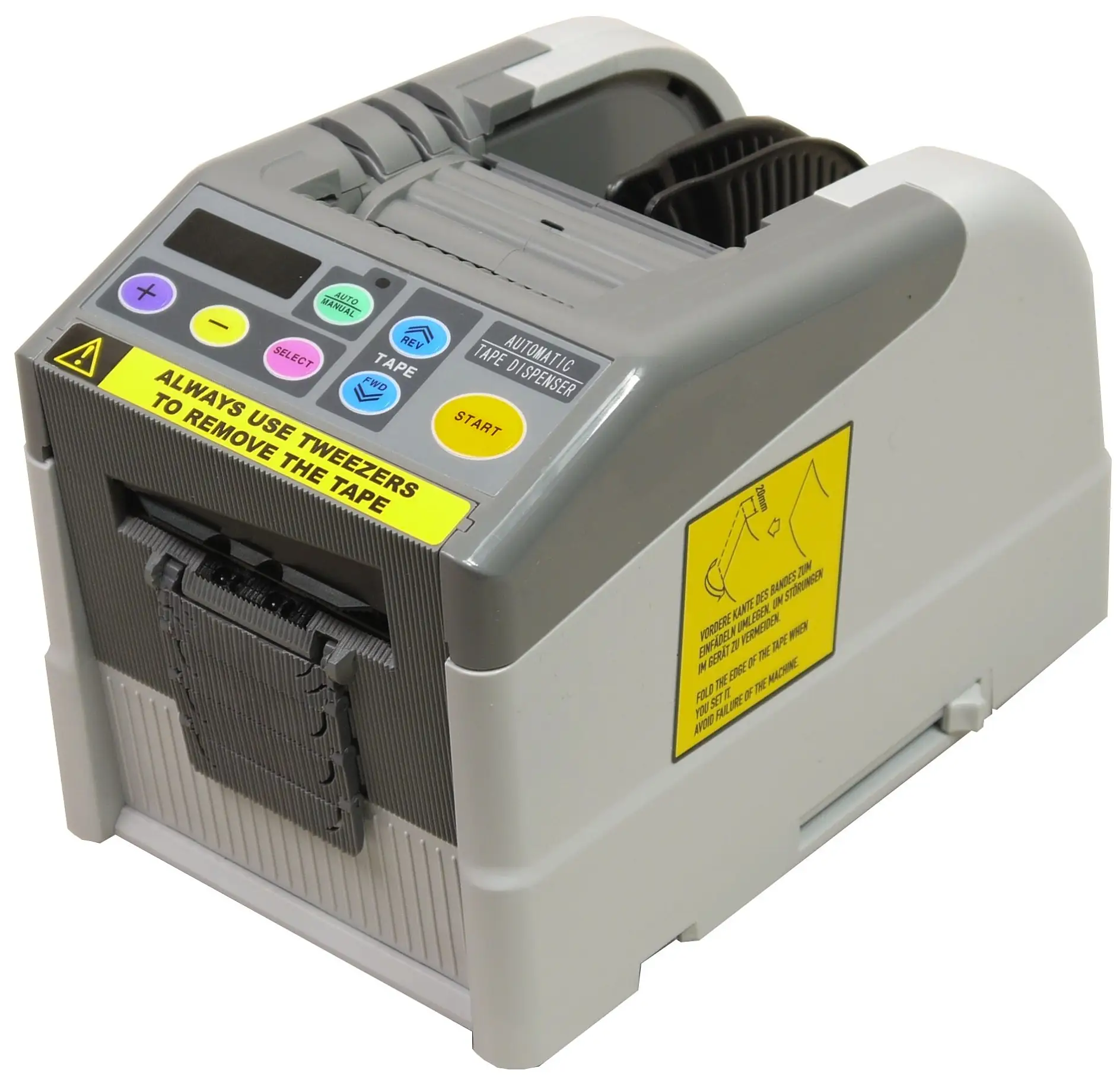 The tesa® 6068 is a fully-automatic dispenser with preset length, piece control and photo sensor cutter.