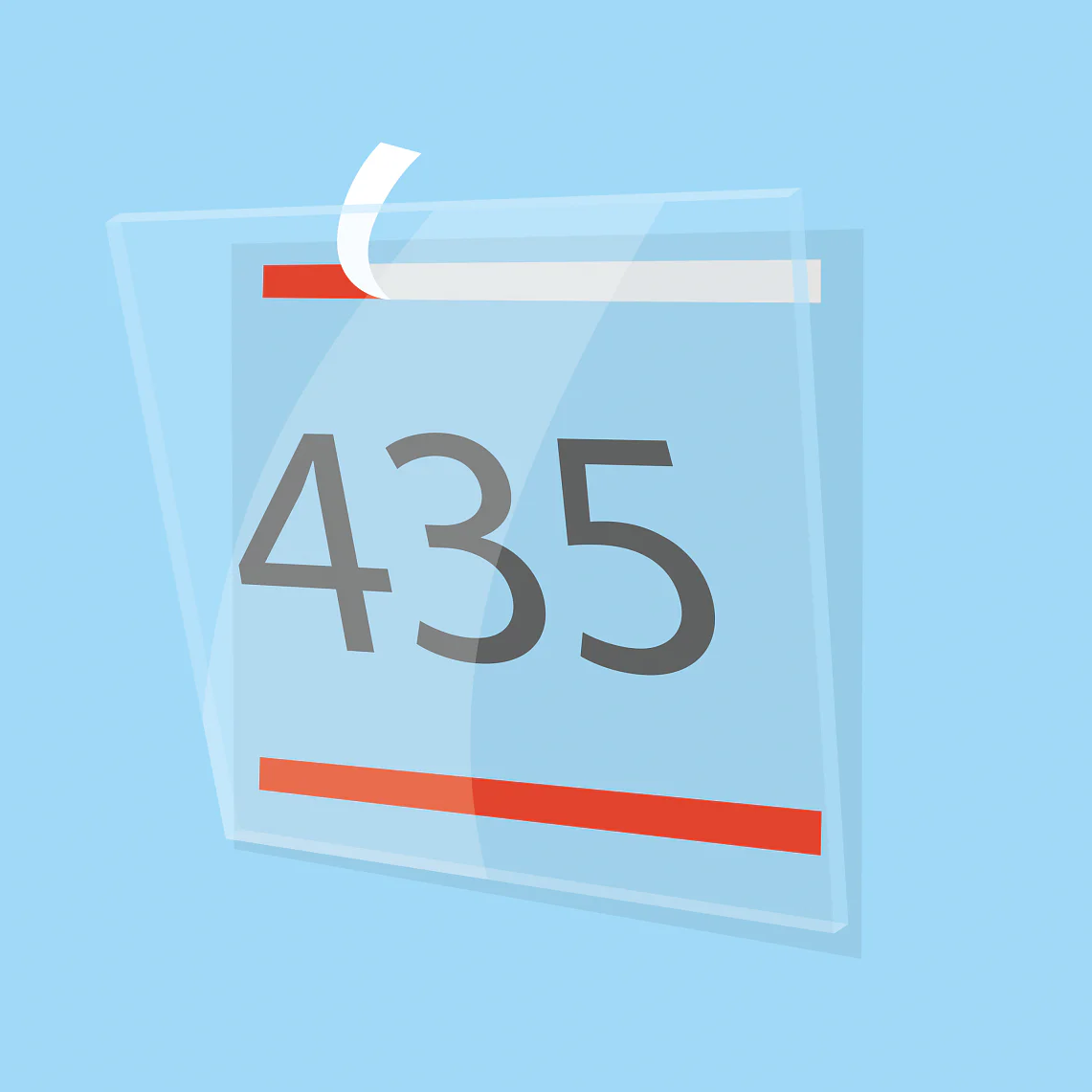 Double-sided mounting of transparent sign