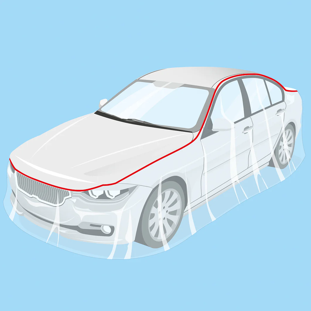 High-temperature car body masking