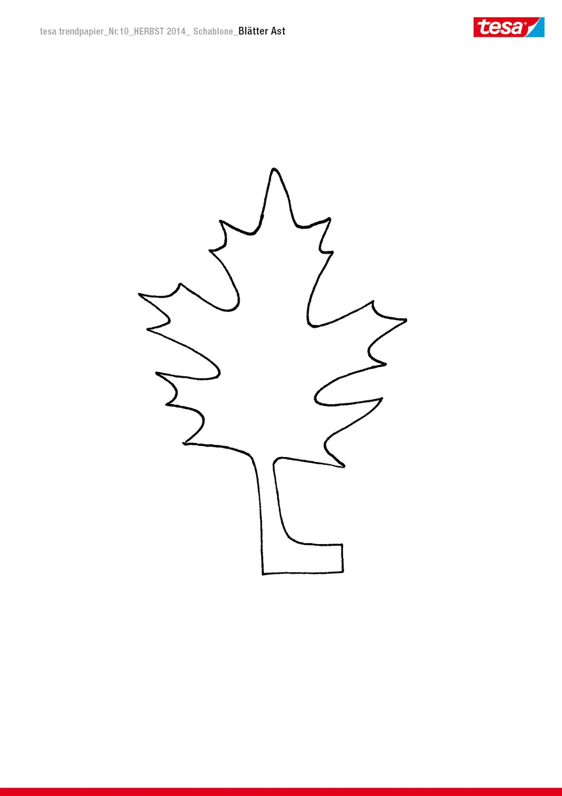 Download here the template for your leaves.