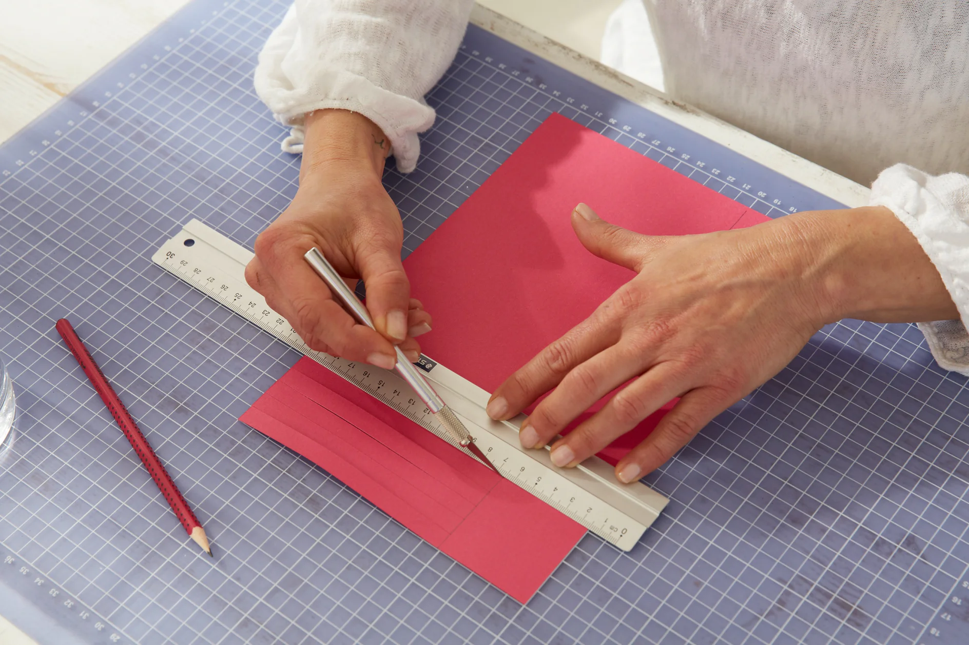 DIY Valentine's Day Lanterns / Step 2: Cut cardboard to size