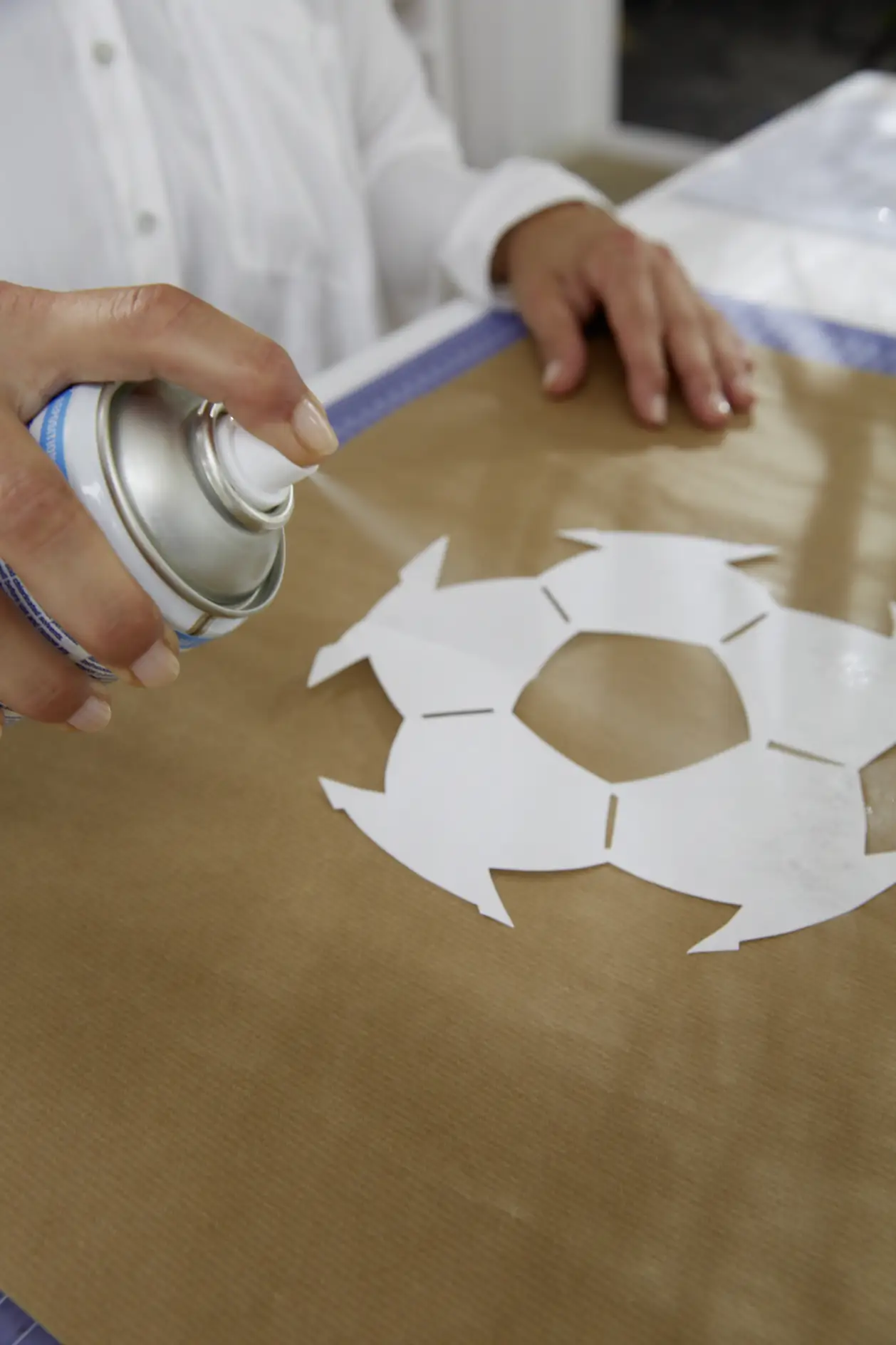 DIY Hand-crafted Soccer Etagère / Step 4: Spray