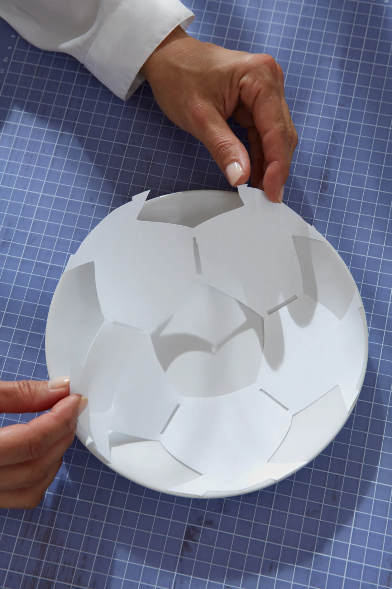 DIY Hand-crafted Soccer Etagère / Step 5: Press firmly