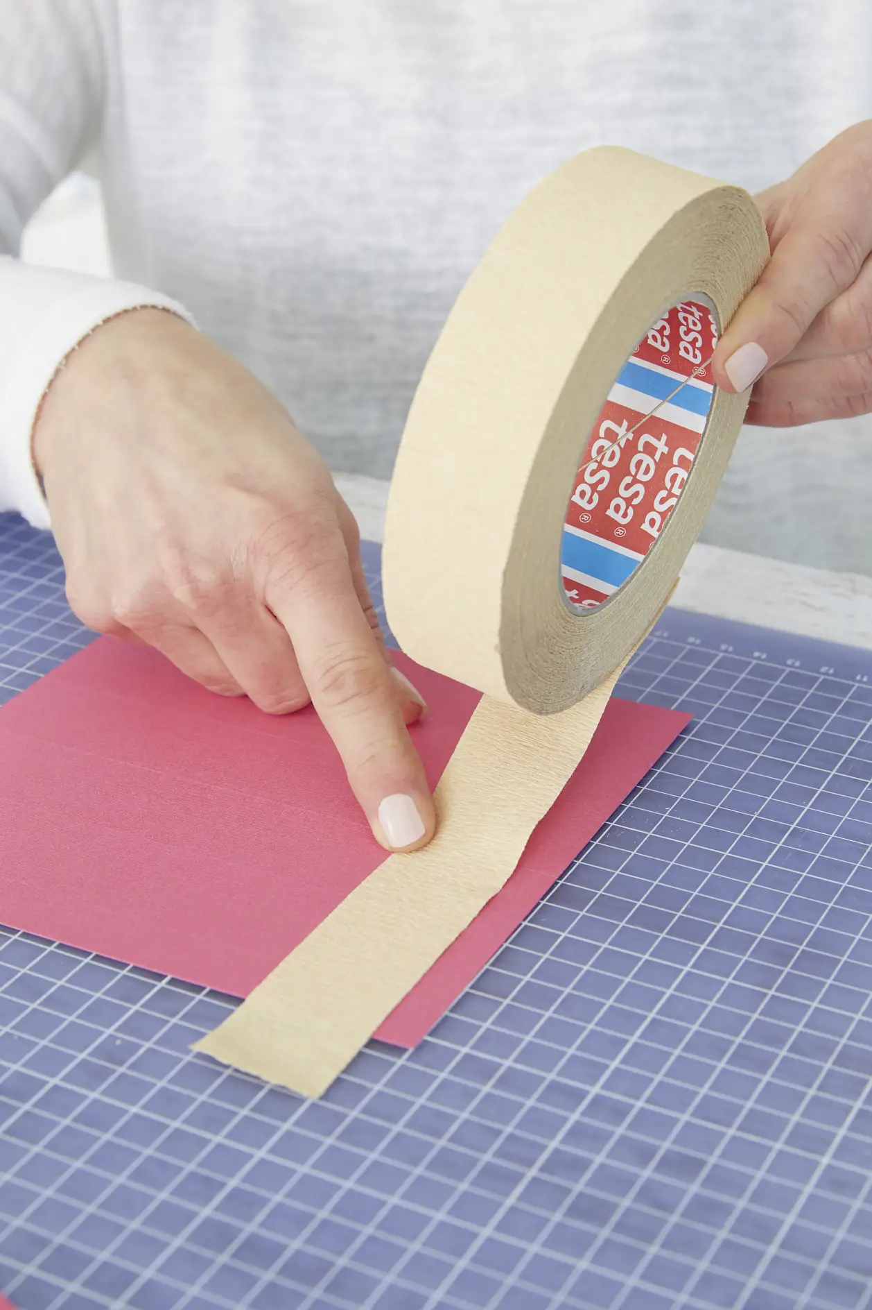 DIY Abecedarian bag / Step 3: Masking tape