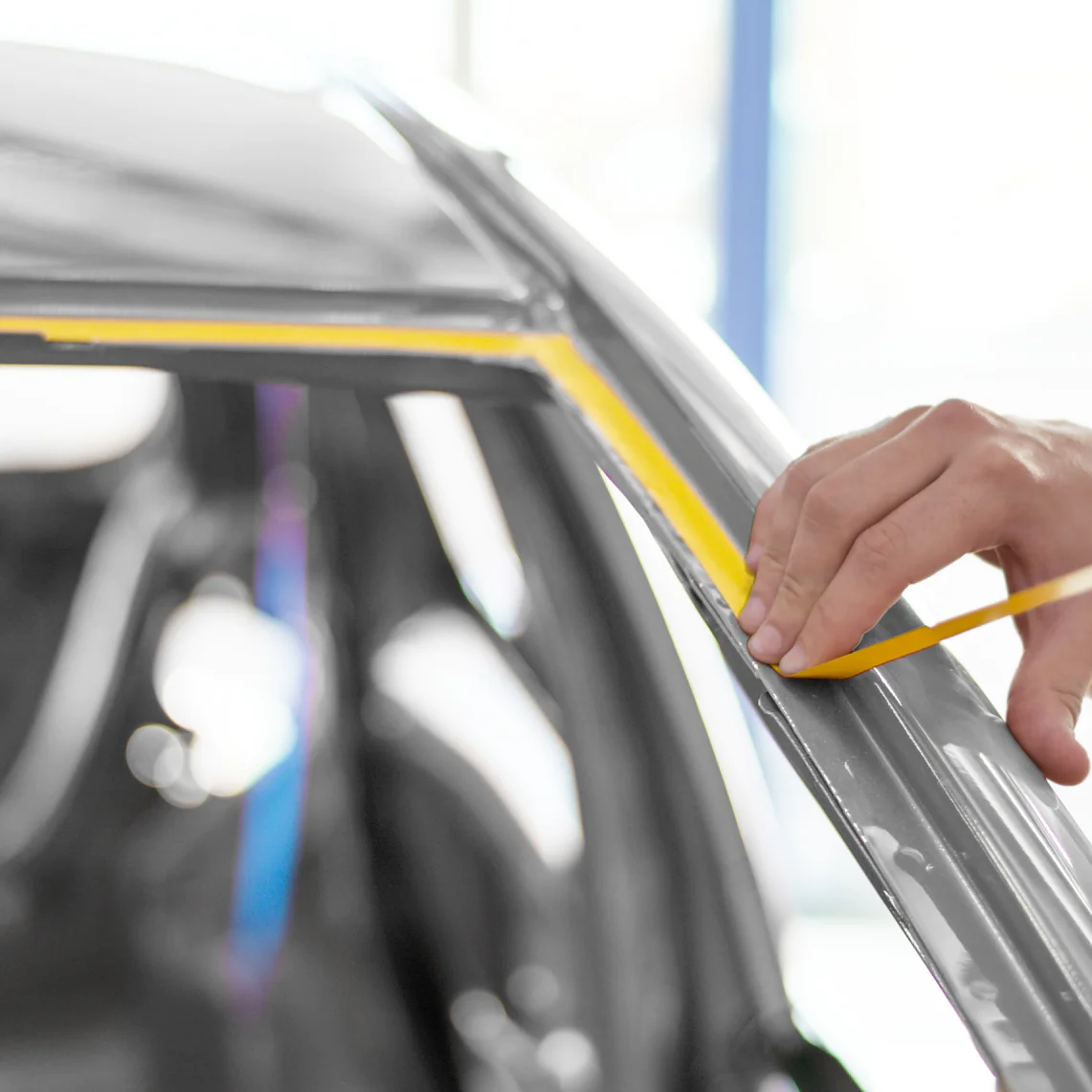 Automotive masking tapes