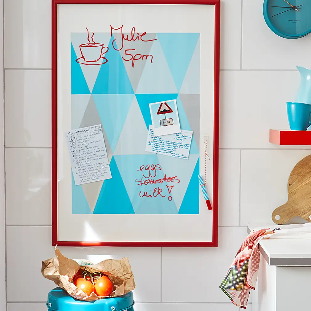 Keep papers in order with a memo board