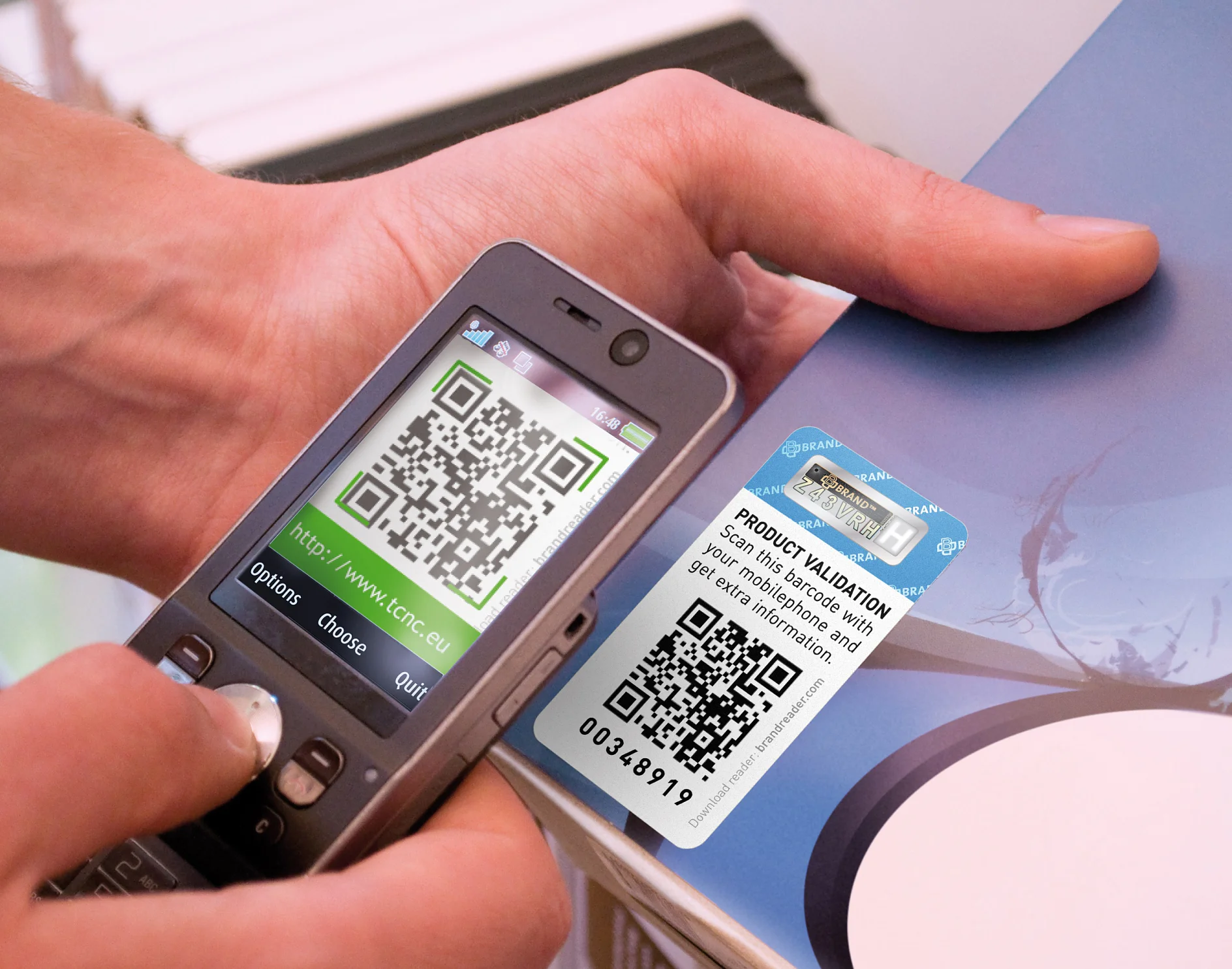 tesa connect & check The tesa PrioSpot® offers new, clearly visible markings that let retailers and consumers check whether an item is genuine. tesa scribos has been continuously advancing its technology platform for ten years now.