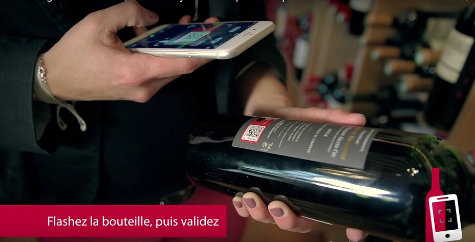 Wine bottle check via tesa connect & check Wine bottle check via tesa connect & check