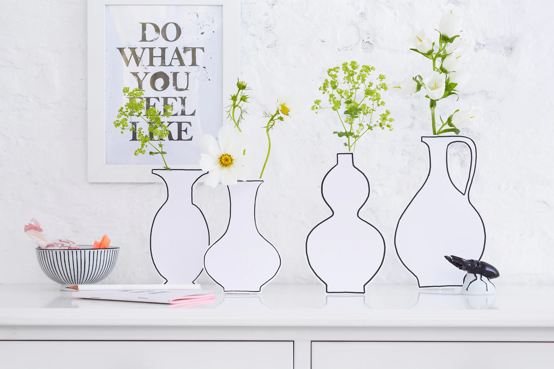 tesa trendpapier 18 / Idee 6: Papp-Silhouetten / Aufmacher tesa trendpapier 18 / Idee 6: Papp-Silhouetten / Aufmacher