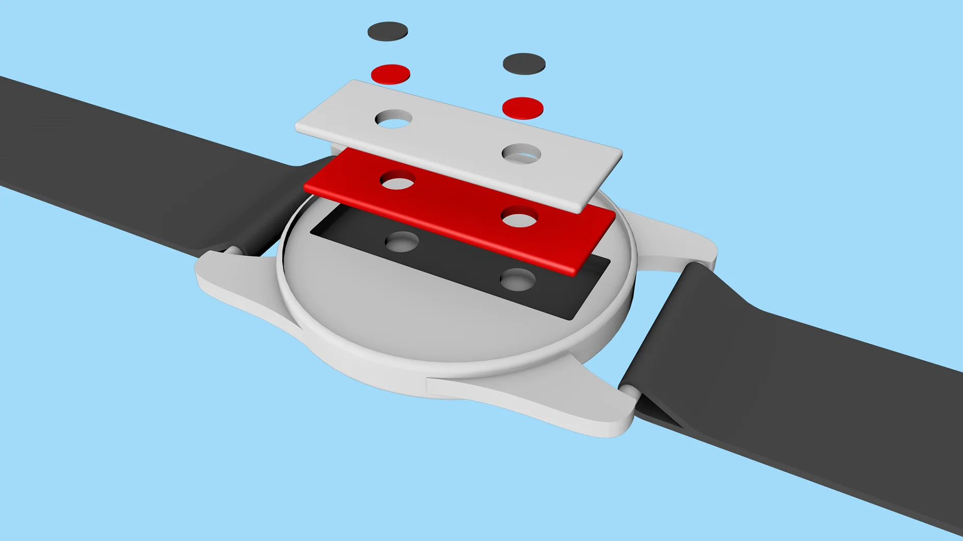 The housing of a smartwatch contains a large number of highly sensitive electronic components that are bonded together using adhesive tape. tesa produces its high-tech tapes in different thicknesses in the cleanroom unit at the Hamburg-Hausbruch plant.