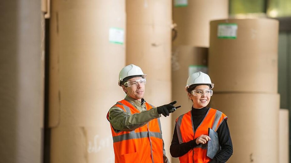 Paper industry reel storage Paper industry reel storage